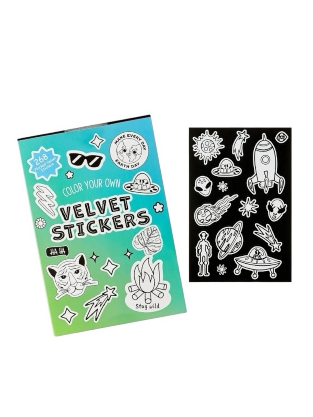 PenGear Color Your Own Velvet Stickers Sheets